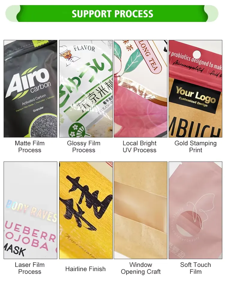 Surface finish options: matte, glossy, spot UV, gold stamping, laser, hairline, window and soft touch