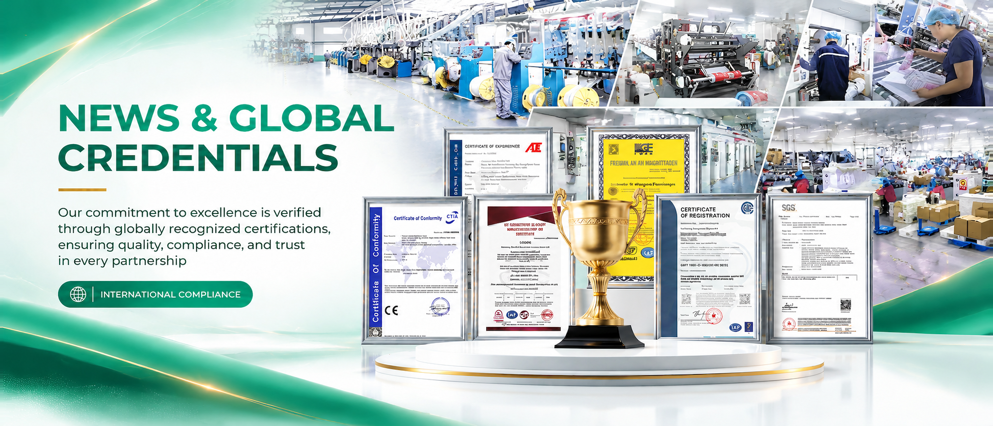 Imaje Packaging news and global credentials — internationally recognized certifications and compliance