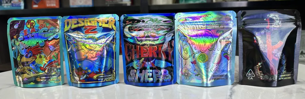 Three-Side Seal Ziplock Tobacco Bag